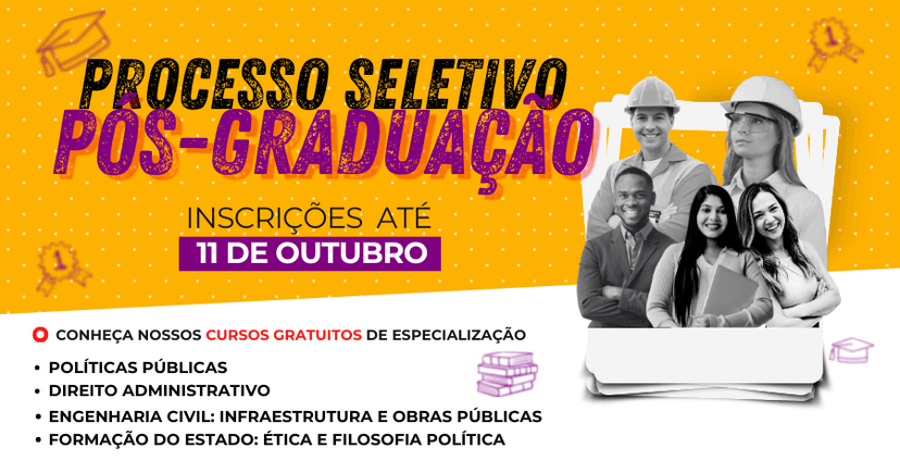 EGC abre inscrição para cursos gratuitos de pós-graduação de 2025