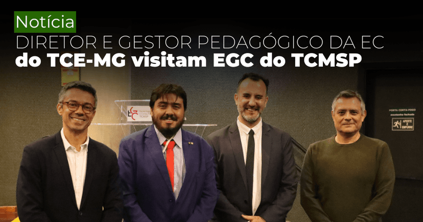 EGC recebe dirigentes de Escola de Contas do TCE-MG