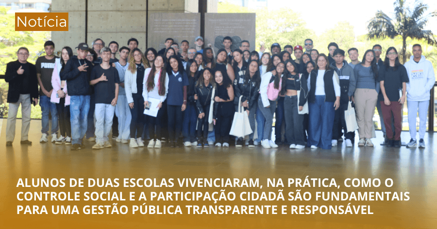 Jovens vivenciam práticas de controle social em visita à EGC