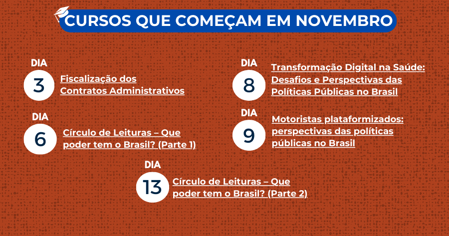 Novos cursos abertos para inscrição na EGC em dezembro