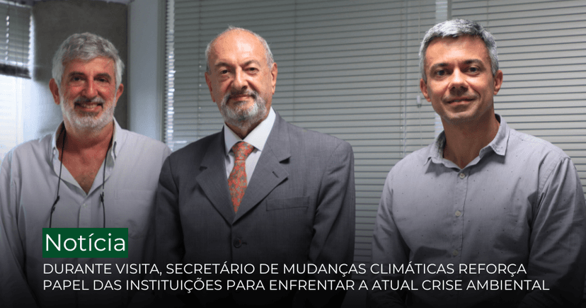 Secretário José Renato Nalini visita a EGC e dialoga sobre mudanças climáticas