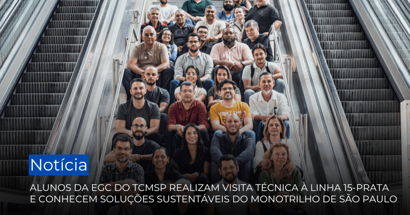 Alunos do curso de Engenharia Civil realizam visita técnica às estações da Linha 15-Prata do Monotrilho