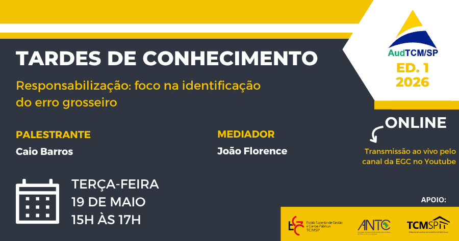 Tardes de Conhecimento - Responsabilização: foco na identificação do erro grosseiro