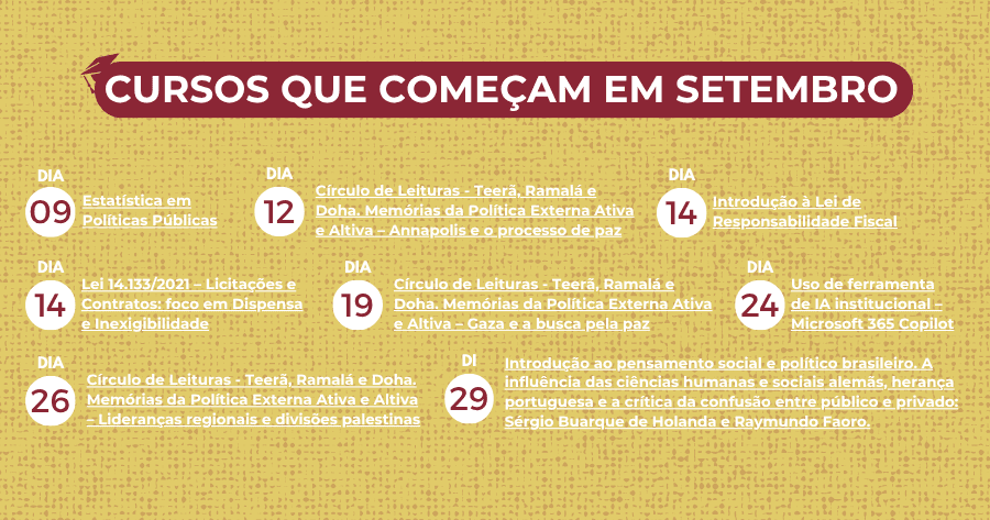 EGC abre as inscrições para cursos gratuitos em setembro