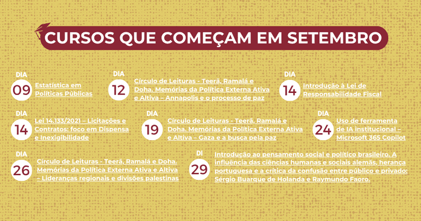 EGC abre as inscrições para cursos gratuitos em setembro