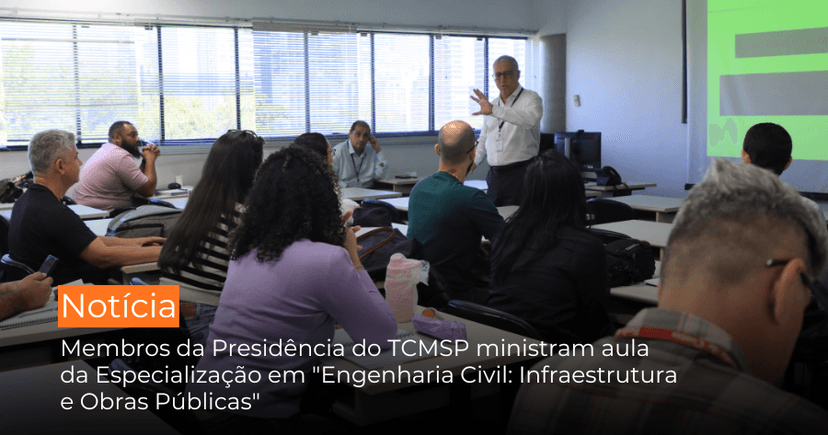 Aula de pós da EGC aborda planejamento e gestão de cidades