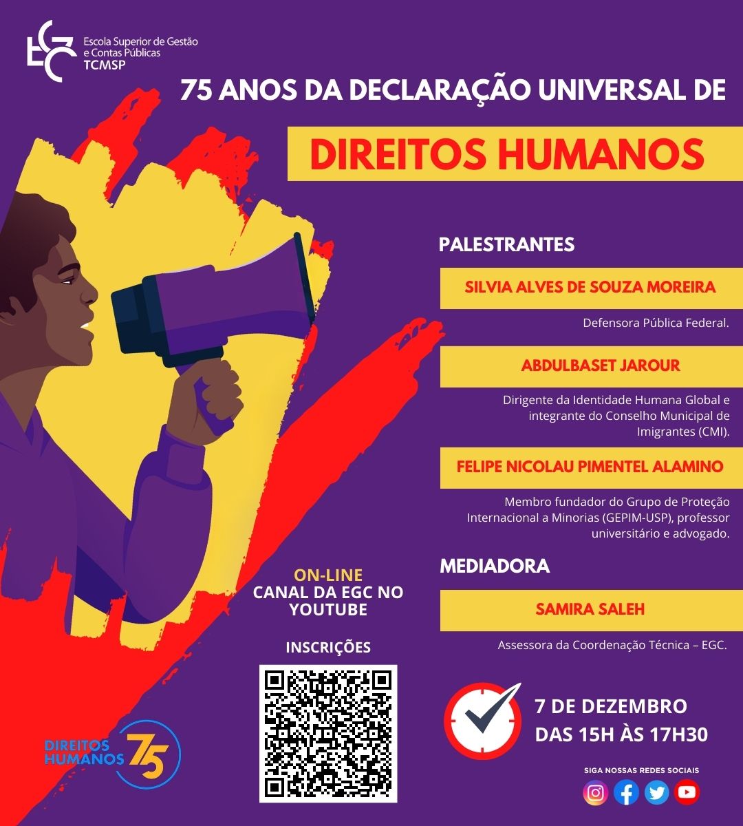 75 anos da declaracao universal de direitos humanos flyer